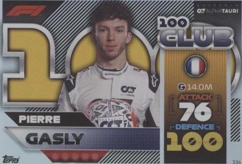 2022 Topps F1 Turbo Attax - Pierre Gasly #334
