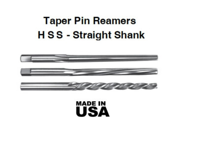Q-Cut -  5/0 HSS Straight Flute Taper Pin Reamer - 556U