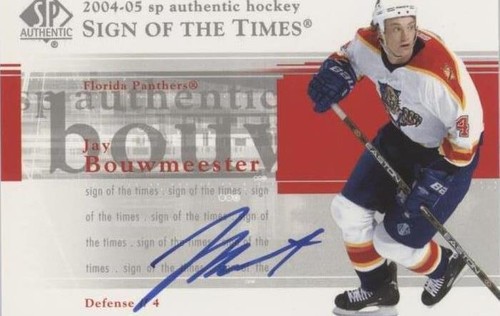 2004-05 SP Authentic - Jay Bouwmeester #ST-JB