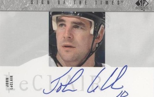 2003-04 SP Authentic - John LeClair #SOT-JLC