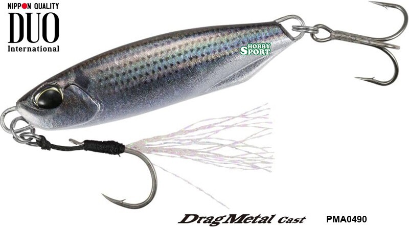 DUO DRAG METAL CAST GR 40 COL PM0490 CEFALO  CON ASSIST HOOK PESCA MARE SPINNING