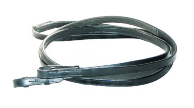 FSS German Leather Half Rubber Lined Reins Inside Grip Dressage Show 16mm 5/8'' 