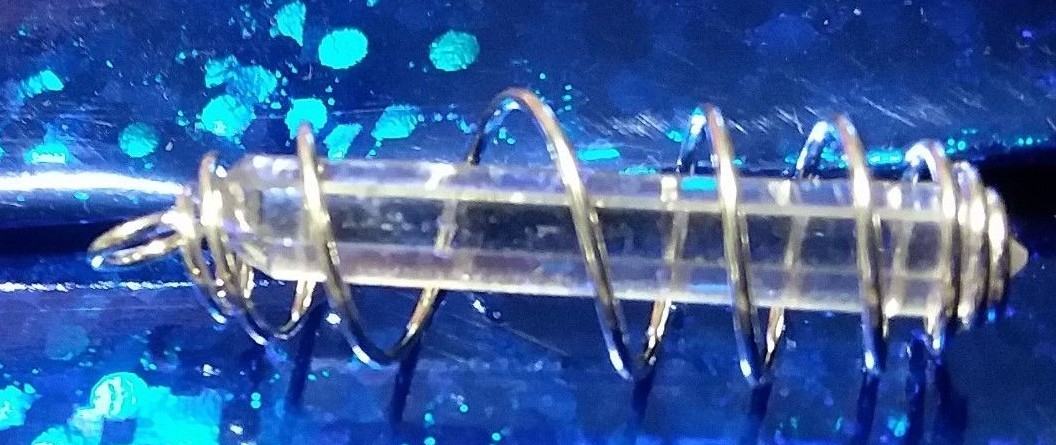 Herkimer Diamond Silver Plated Wire Cage Pendant 1