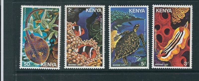 Kenya SC # 171-174 Marine Life . MNH
