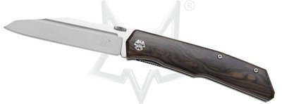 Fox Knife Terzuola FX-515 W Liner Lock Ziricote Wood N690Co Steel Pocket Knives