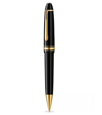 

Механический карандаш MontBlanc Meisterstuck Classique, черный/золотой, Black/gold