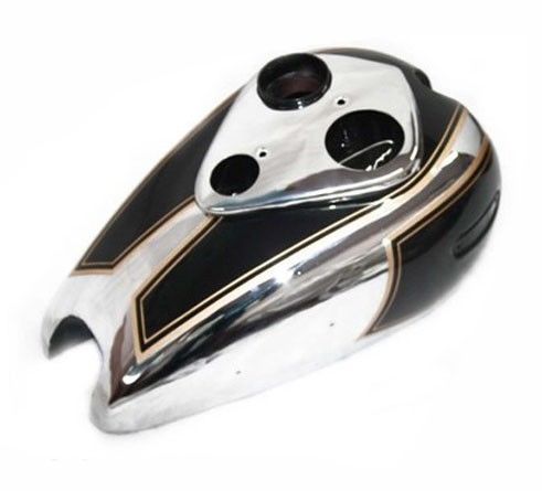 Ariel Square Four Red Hunter Petrol Fuel Tank Black Painted Chrome Plated  