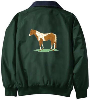 RACE HORSE embroidered denim shirt XS-XL