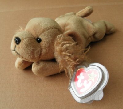 TY Beanie Babies Spunky the Cocker Spaniel Dog Stuffed Anima
