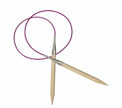 KnitPro 100 cm x 20 mm Basix Fixed Circular Needles, Birch
