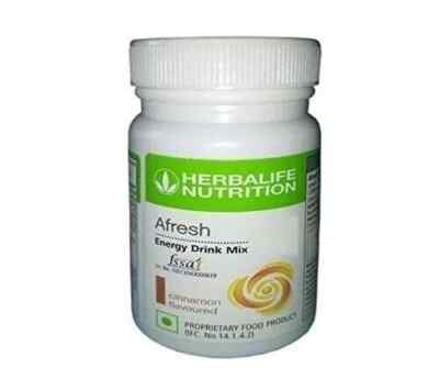 Pack of 2 Bottles of Herbalife Afresh Energy Drink Mix Cinnamon 50gm Each
