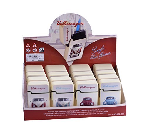 Confezione Box 20 Pz Accendini Elettronici Ricaricabili VolksWagen Tempesta dfh