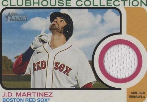 2022 Topps Heritage - J.D. Martinez #CC-JM