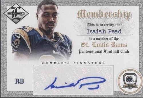 2012 Limited Isaiah Pead #17