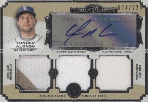 2013 Topps Museum Collection - Yonder Alonso #SSATR-YA