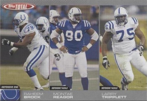 2004 Topps Total Larry Tripplett Montae Reagor Raheem Brock #289