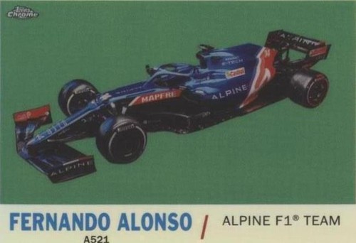 2021 Topps Chrome Formula 1 - Fernando Alonso #T61-FA