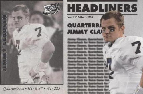 2010 Press Pass Portrait Edition Jimmy Clausen #HL-19