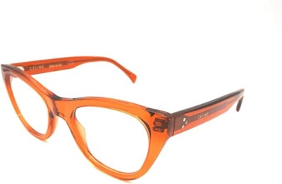 NEW CELINE PARIS CL50005I 042 ORANGE AUTHENTIC EYEGLASSES FRAME 49-20 145 W/CASE