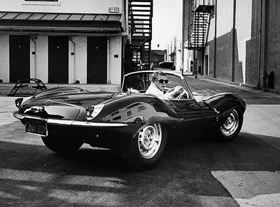 Steve McQueen - Jaguar XK SS - 1963 - Portrait Poster