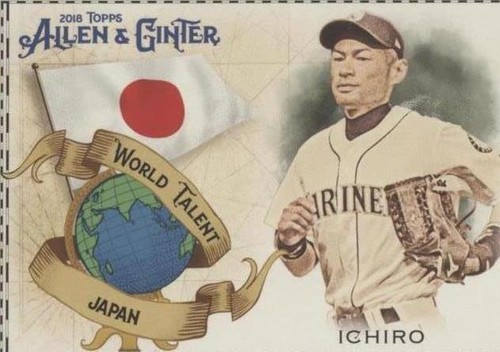 ICHIRO 2018 Topps Allen & Ginter World Champs #189. MARINERS