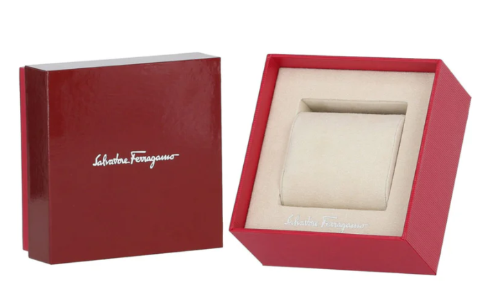 Pre-owned Ferragamo Ora Moon Phase Quartz Silver Dial Ladies Watch Sfuw00422