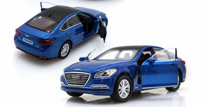 Welly 1:38 HYUNDAI GENESIS G80 Metal Car Display Toys / Pull-Back Function