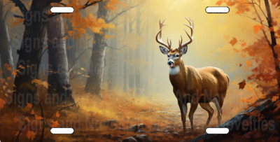 Buck License Plate Deer Personalized License Plate Add Text