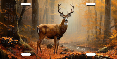 Buck License Plate Deer Personalized License Plate Add Text