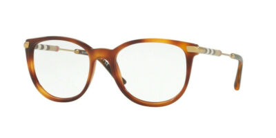 Burberry BE2255Q 3316 Light Havana Demo Lens Women Square Eyeglasses 51mm