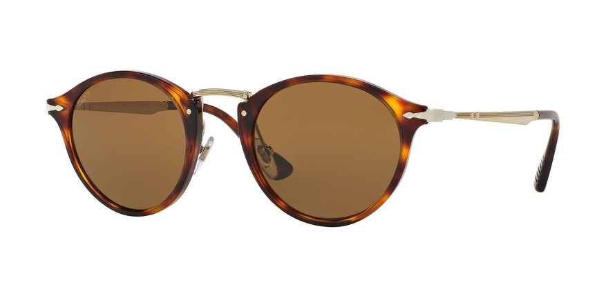Pre-owned Persol Calligrapher Edition Po 3166s Havana/crystal Brown Polarized Sunglasses