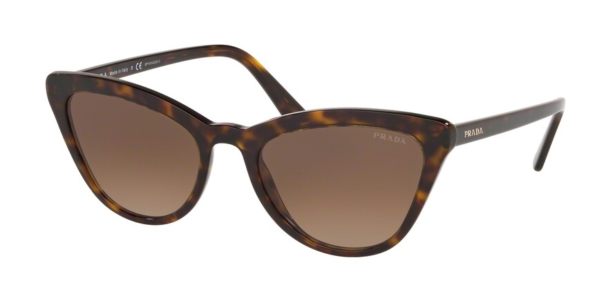 Pre-owned Prada Pr 26zs Tortoise/dark Brown (14l-09z) Sunglasses