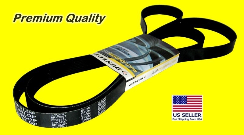 その他 8tPn DUNLOP K081298 / 8PK3297 Drive Belt for 2013-2018 Ram 2500