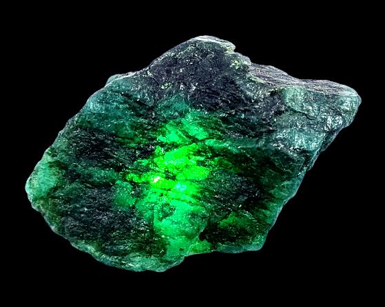 DYED Sale 160.20 Ct Natural Green Emerald Rough EGL