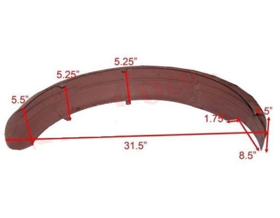 New Rear Mudguard Fender Bare Metal Matchless G3L Rigid Girder Frame Model 
