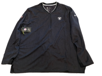 NWT New Las Vegas Raiders Nike Coaches Sideline Half Zip Medium