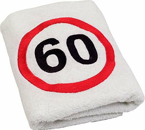 Abc Casa Asciugamano Per 60 Anni Con Simbolo Stradale Ricamato Uomo E Ebay
