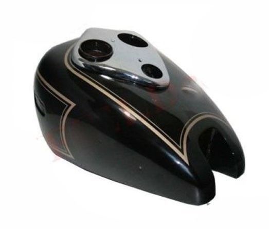 Black Painted Golden Stripe Gas Fuel Tank Ariel Square Four 4 Red Hunter  
