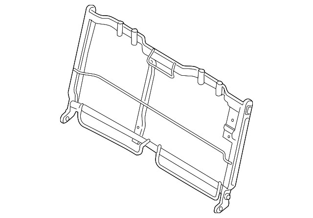 Genuine Ford Rear Seat Back Frame JC3Z-16613A39-C