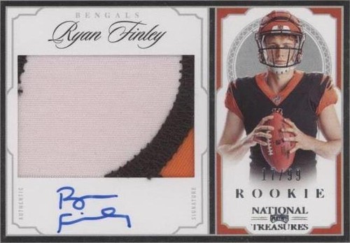 2019 Panini National Treasures Ryan Finley #CRS-RF