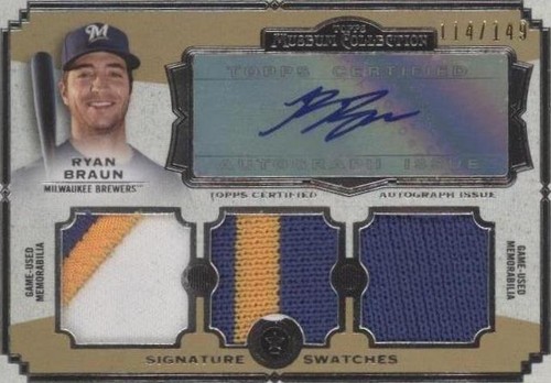 2013 Topps Museum Collection - Ryan Braun #SSATR-RB