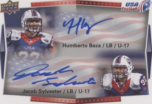 2015 Upper Deck USA Football Humberto Baza Jacob Sylvester #106