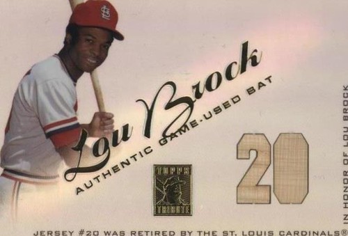 2001 Topps Tribute - Lou Brock #RB LB