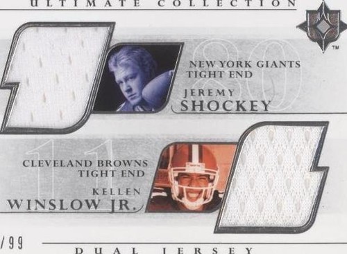 2004 Upper Deck Ultimate Collection Jeremy Shockey Kellen Winslow Jr. #UGJ2-SW
