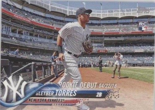 GLEYBER TORRES 2018 Topps Update Series #US191 PSA 10 Rookie