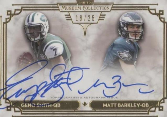2013 Topps Museum Collection Geno Smith Matt Barkley #DSSA-SB