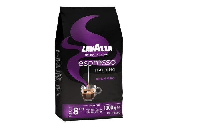 Lavazza Espresso Italiano Cremoso, Arabica And Robusta Coffee Beans, 1kg