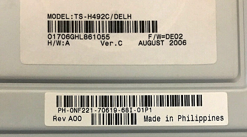 PC CD-RW/DVD Drive TS-H492