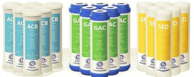 3 Year Replacement Reverse Osmosis Water Pre- Filters: GAC/Carbon Block/Sediment