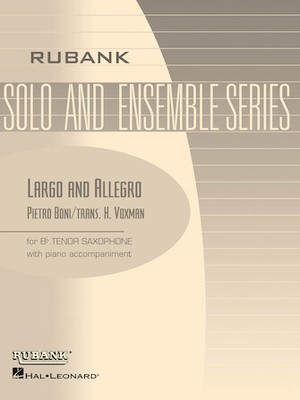 Largo and Allegro Tenor Saxophone Solo with Piano - Grade 3